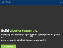 Tablet Screenshot of logicmanager.com